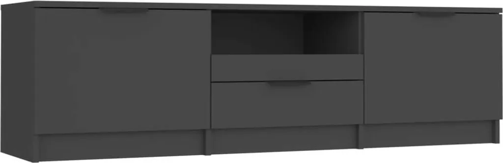 VidaXL TV-Schrank Schwarz 140x35x40 Cm Holzwerkstoff