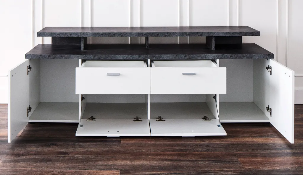 Trendteam Media Mediatype Mood Weiß Melamin 180 X 66 X 47 Cm – Bild 9