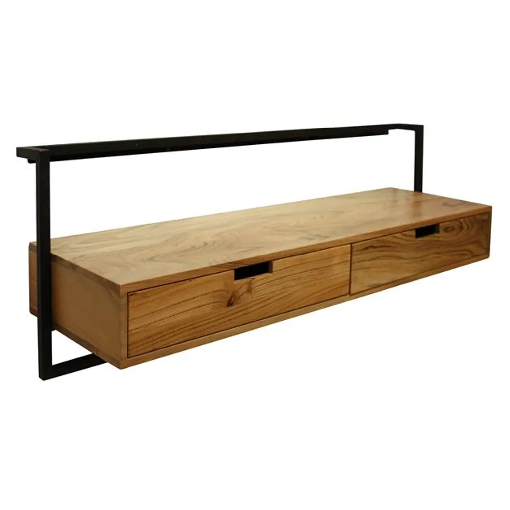 Hoyz - TV-Schrank Air Solid - 120 Cm - Braun Und Schwarz - Holz – Bild 2