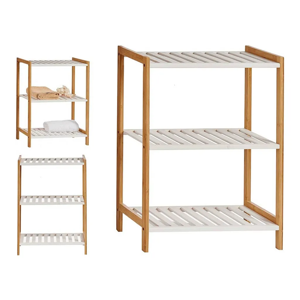 Regal Braun Weiß Holz 25 X 62 X 47 Cm – Bild 2