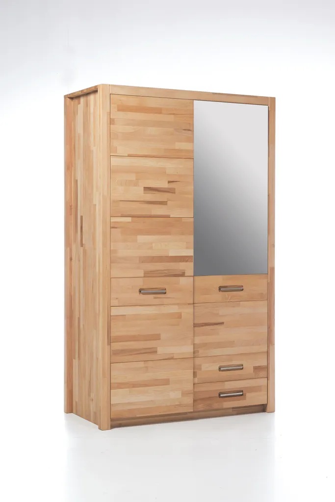 Kleiderschrank Schlafzimmerschrank Drehtürenschrank Schrank "Leduc I" Kernbuche – Bild 2