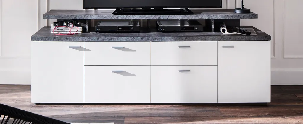 Trendteam Media Mediatype Mood Weiß Melamin 180 X 66 X 47 Cm – Bild 14