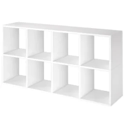 SCHILDMEYER Raumteiler Bücherregal Standregal Cubo 8 Fächer 56x110x33cm Weiß