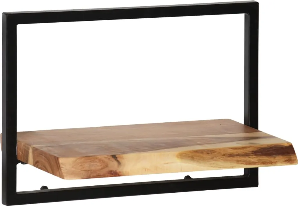 VidaXL Wandregal-Set 5-tlg. Akazienholz Massiv Und Stahl – Bild 8
