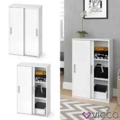 Vicco Kleiderschrank Falk Weiß 68 X 108,5 X 33 Cm Holzwerkstoff