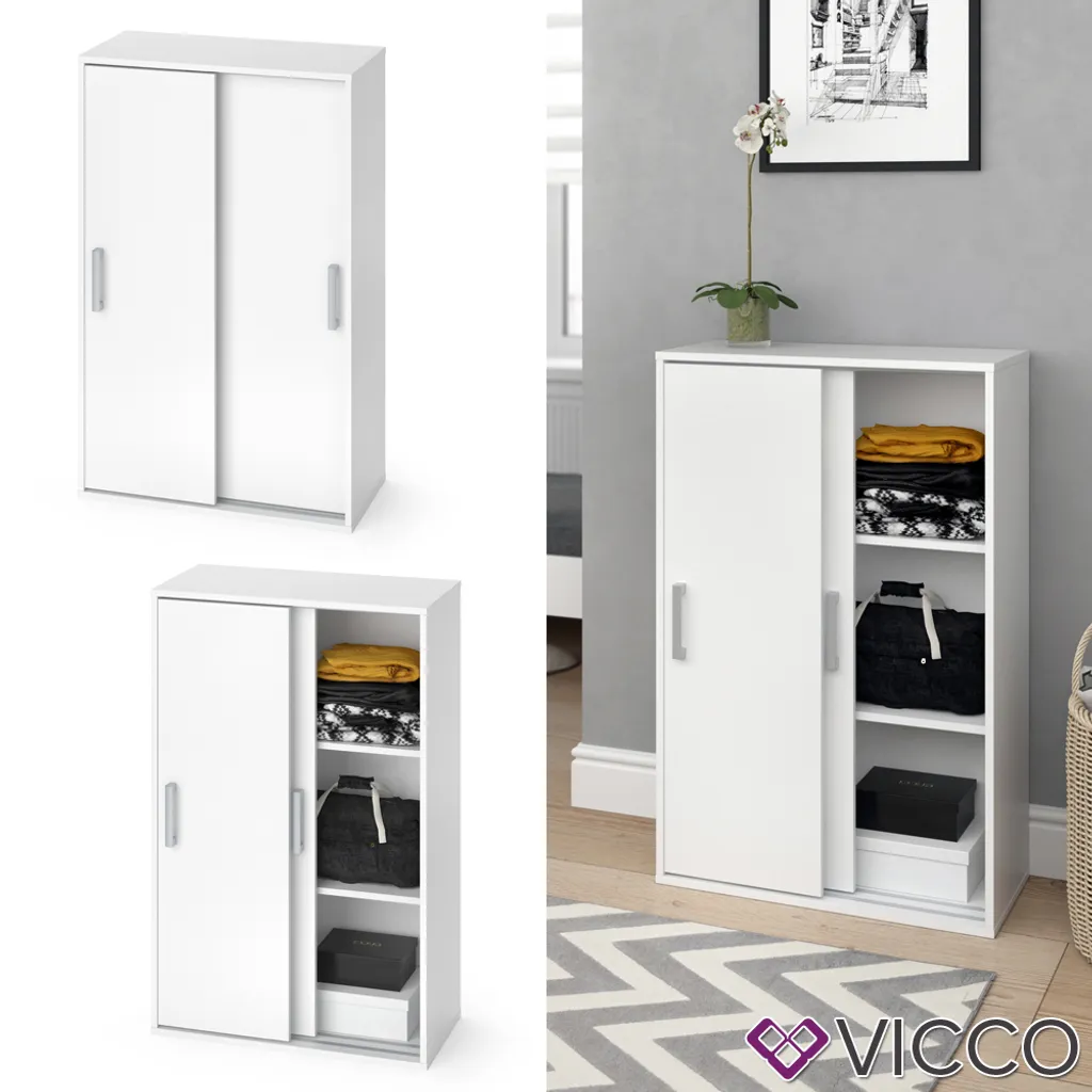 Vicco Kleiderschrank Falk Weiß 68 X 108,5 X 33 Cm Holzwerkstoff