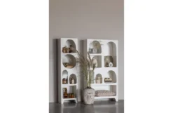 WOOOD Schrank Des Wandvitrine Caz Weiß - Schrankregal 180x95x32 Cm