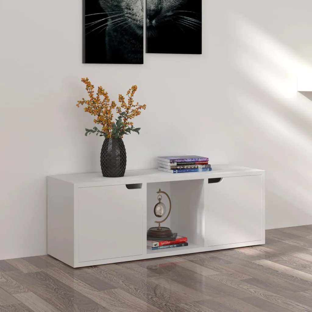 VidaXL TV-Schrank Weiß 88,5x27,5x30,5 Cm Holzwerkstoff – Bild 2