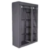 Dibea Stoffschrank 175x110x45 Cm (Kleiderschrank, Faltschrank), Grau