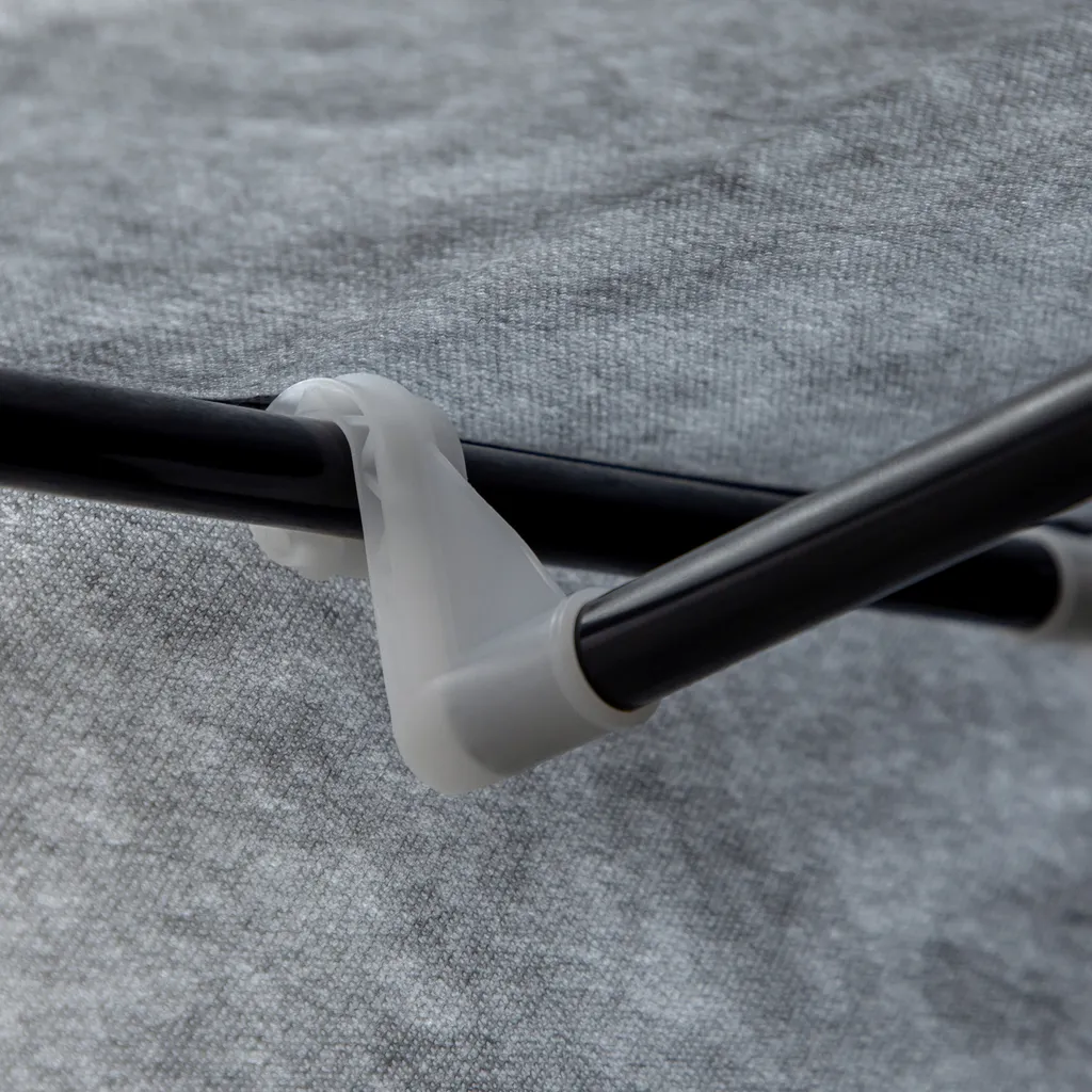 HOMCOM Stoffschrank, Kleiderschrank Mit Kleiderstangen Und Schubladen, Faltschrank Mit Reißverschluss, Faltbare Garderobe Für Schlafzimmer, Vliesstoff, Dunkelgrau, 125 X 43 X 162,5 Cm – Bild 9