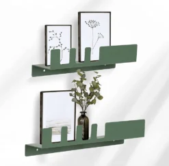 Wandregal Metall Grün 2er Set
