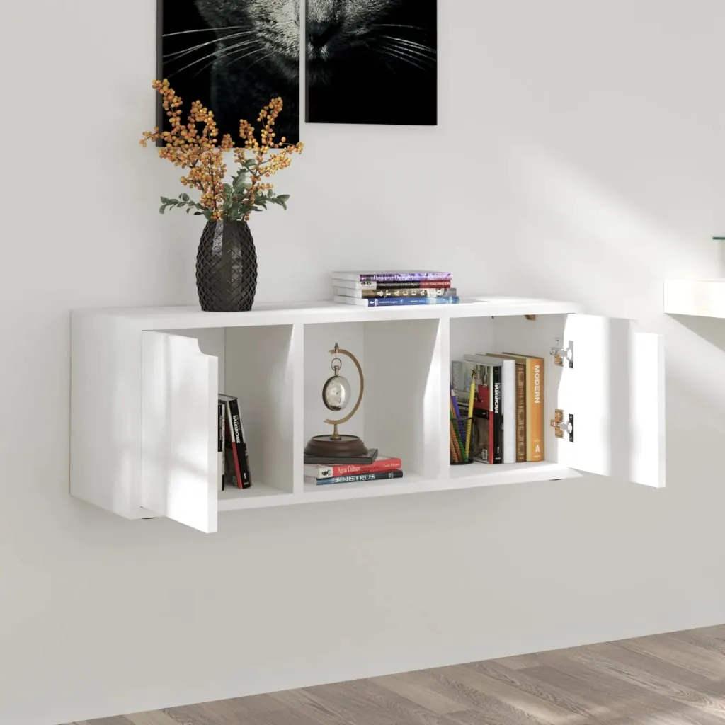 VidaXL TV-Schrank Weiß 88,5x27,5x30,5 Cm Holzwerkstoff – Bild 4