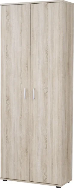 Mirjan24 Kleiderschrank Terni, Stilvoll Schrank Vom Hersteller, Standregal Mit Türen, Schlafzimmerschrank (Farbe: Sonoma Eiche)