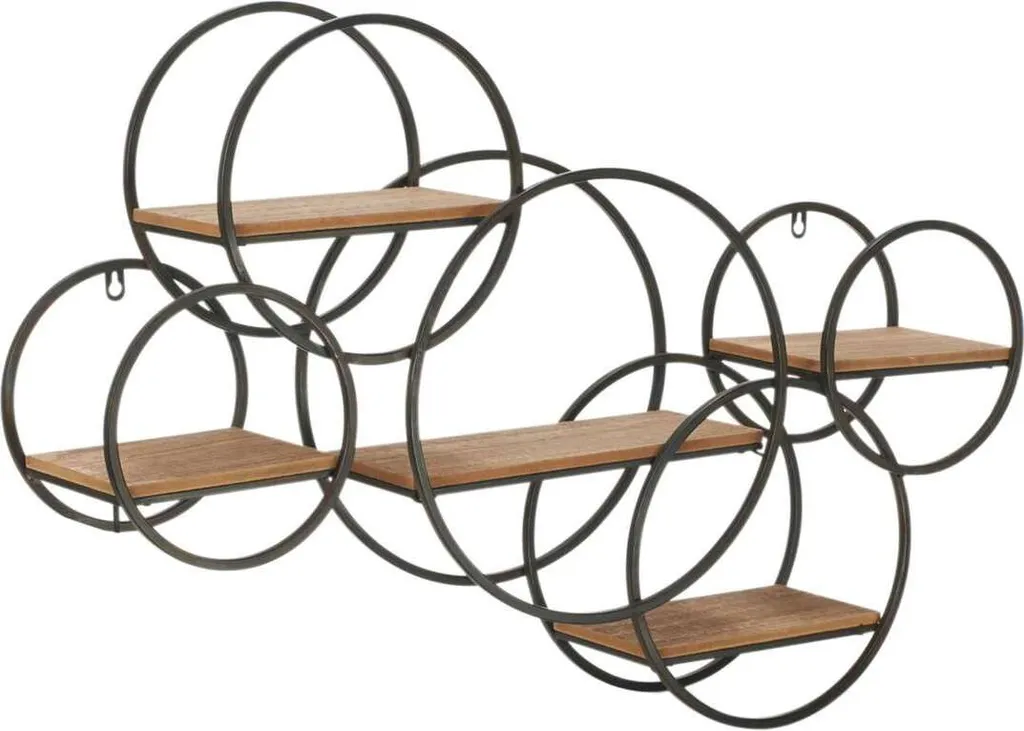 Schneider® Wandregal Round - MDF, Eisen Wandboard Moderne Ablage Deko-Regal Gewürzregal – Bild 3