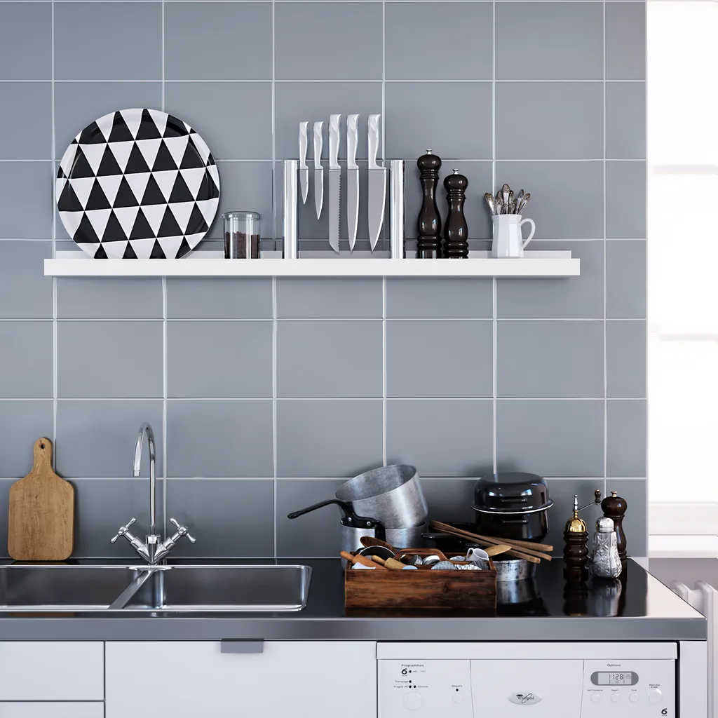 SONGMICS Wandregal Schweberegale,110 X 10 Cm, Modernes Regal Weiß Schweberegale Für Fotorahmen Und Bücher LWS46WT – Bild 3