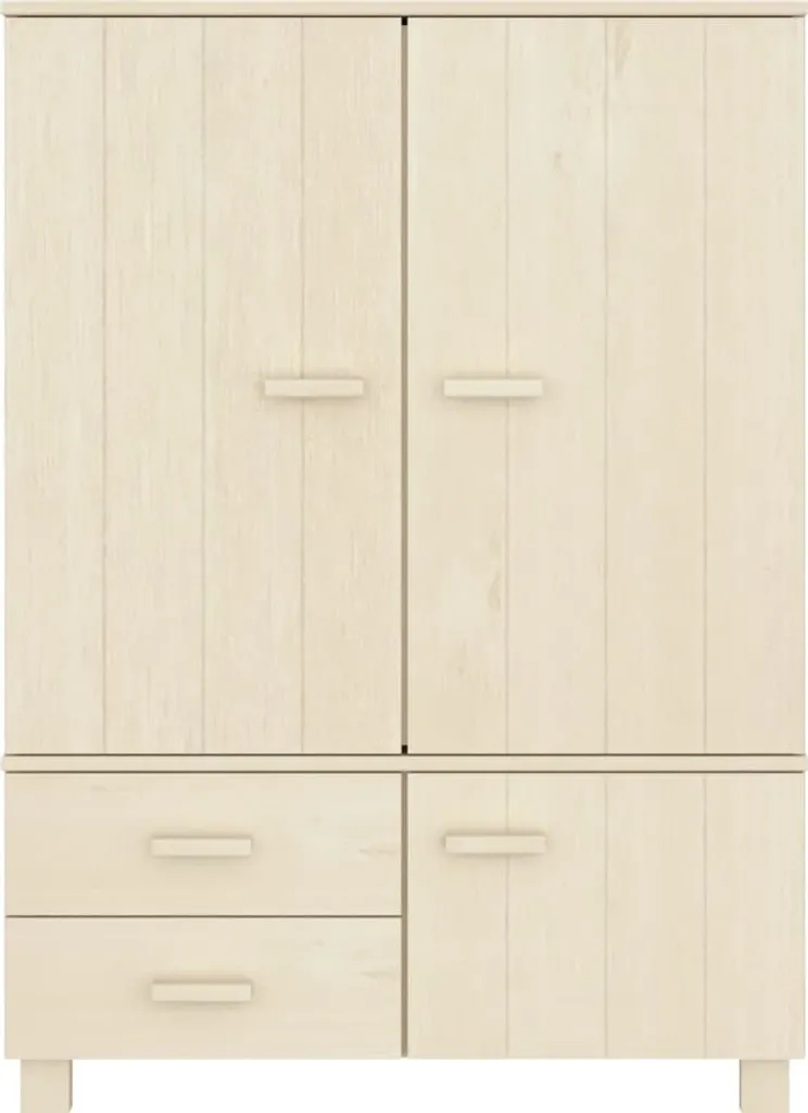 VidaXL Kleiderschrank HAMAR Honigbraun 99x45x137 Cm Massivholz Kiefer – Bild 5
