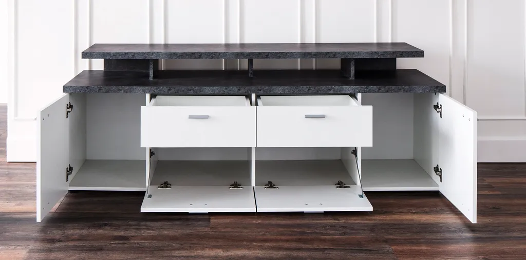 Trendteam Media Mediatype Mood Weiß Melamin 180 X 66 X 47 Cm – Bild 13