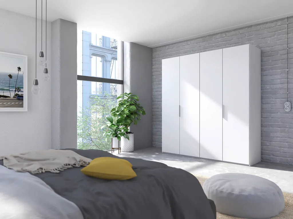 Drehtürenschrank Swift B200/H216/T58 Polarweiß – Bild 2