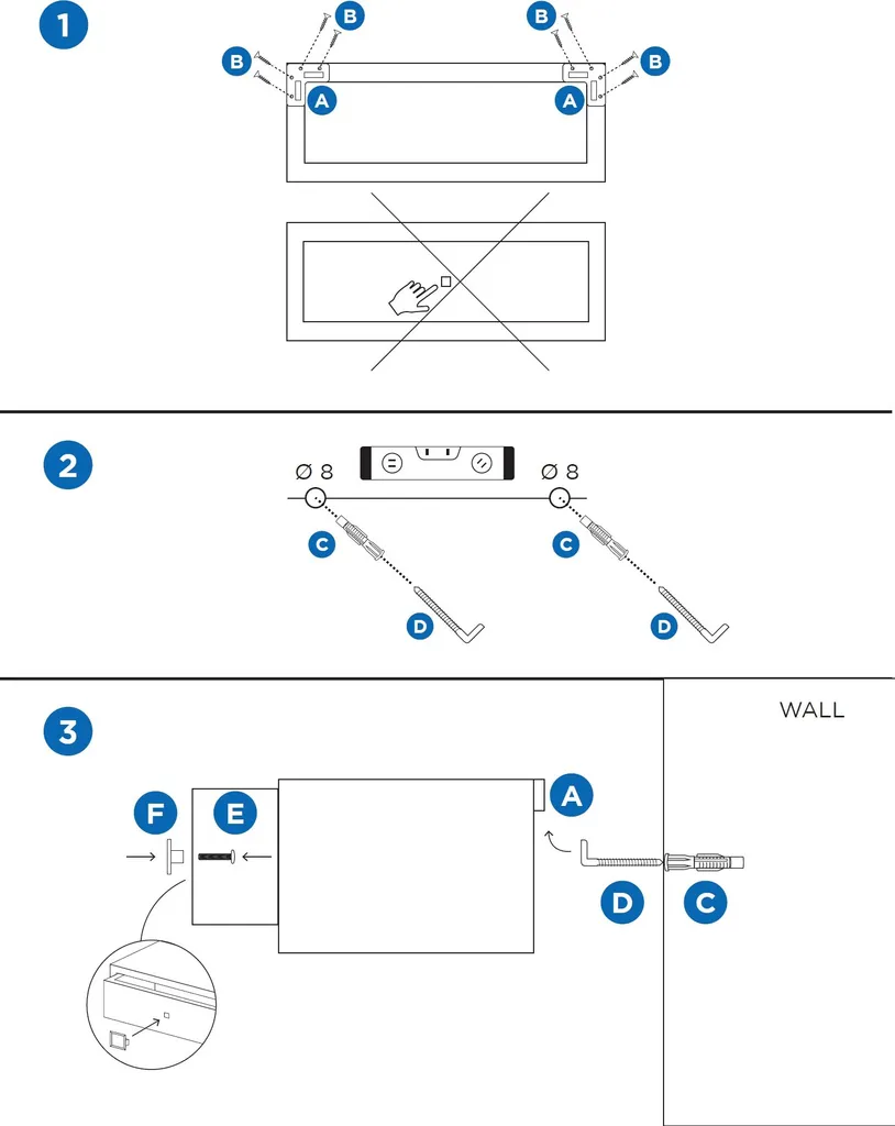 Wandregal Mit Schublade Ringo Weiß – Bild 4