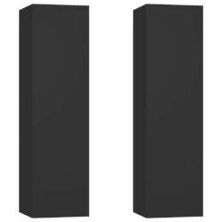VidaXL TV-Schränke 2 Stk. Schwarz 30,5x30x110 Cm Holzwerkstoff
