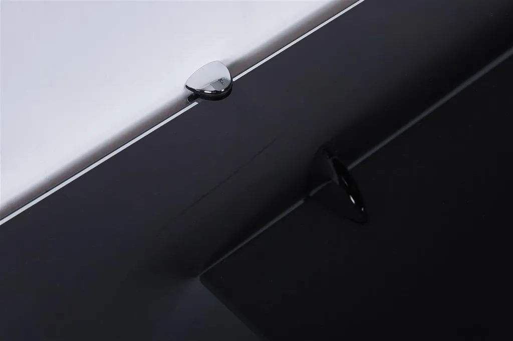 Glasregal 50x13x0,6 Cm Mit Halterung Schwarz â Bild 2