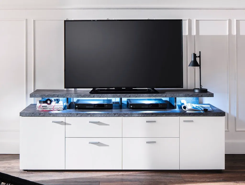 Trendteam Media Mediatype Mood Weiß Melamin 180 X 66 X 47 Cm – Bild 12