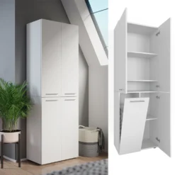 Vicco Kleiderschrank Weiß 60 X 174 X 34 Cm Holzwerkstoff