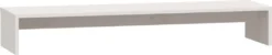 VidaXL Monitorständer Weiß 100x27x15 Cm Massivholz Kiefer