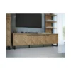 Lowboard SOLLETICO HIFI TV Fernseher Kommode Ca. 186 X 54x 42 Cm Bartex Eiche Nb. Staboptik