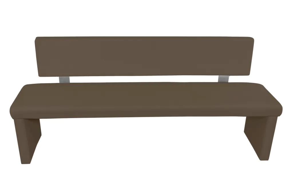 HOMEXPERTS Bank CHARISSE B 180, H 83, T 54 Cm Braun – Bild 6