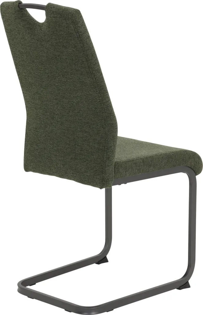 2er Set Esszimmerstuhl Britta - Webstoff Grün - 140kg Belastbar – Bild 8