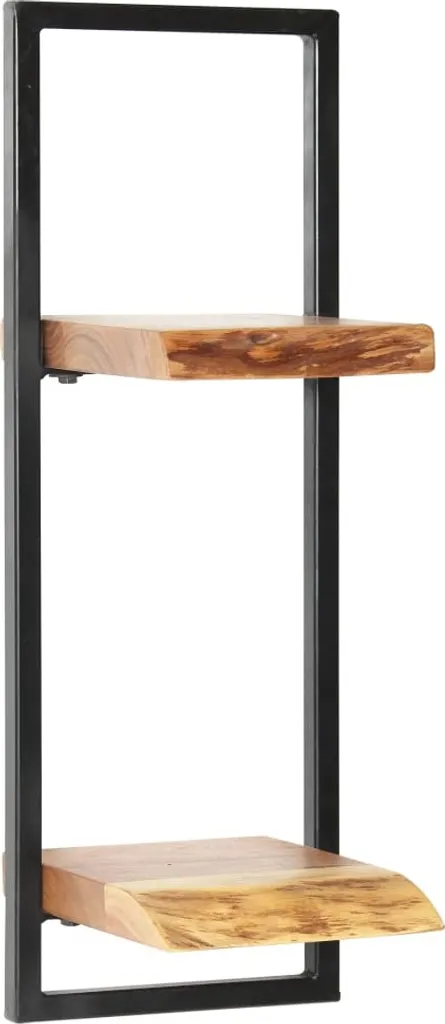 VidaXL Wandregal-Set 5-tlg. Akazienholz Massiv Und Stahl – Bild 6